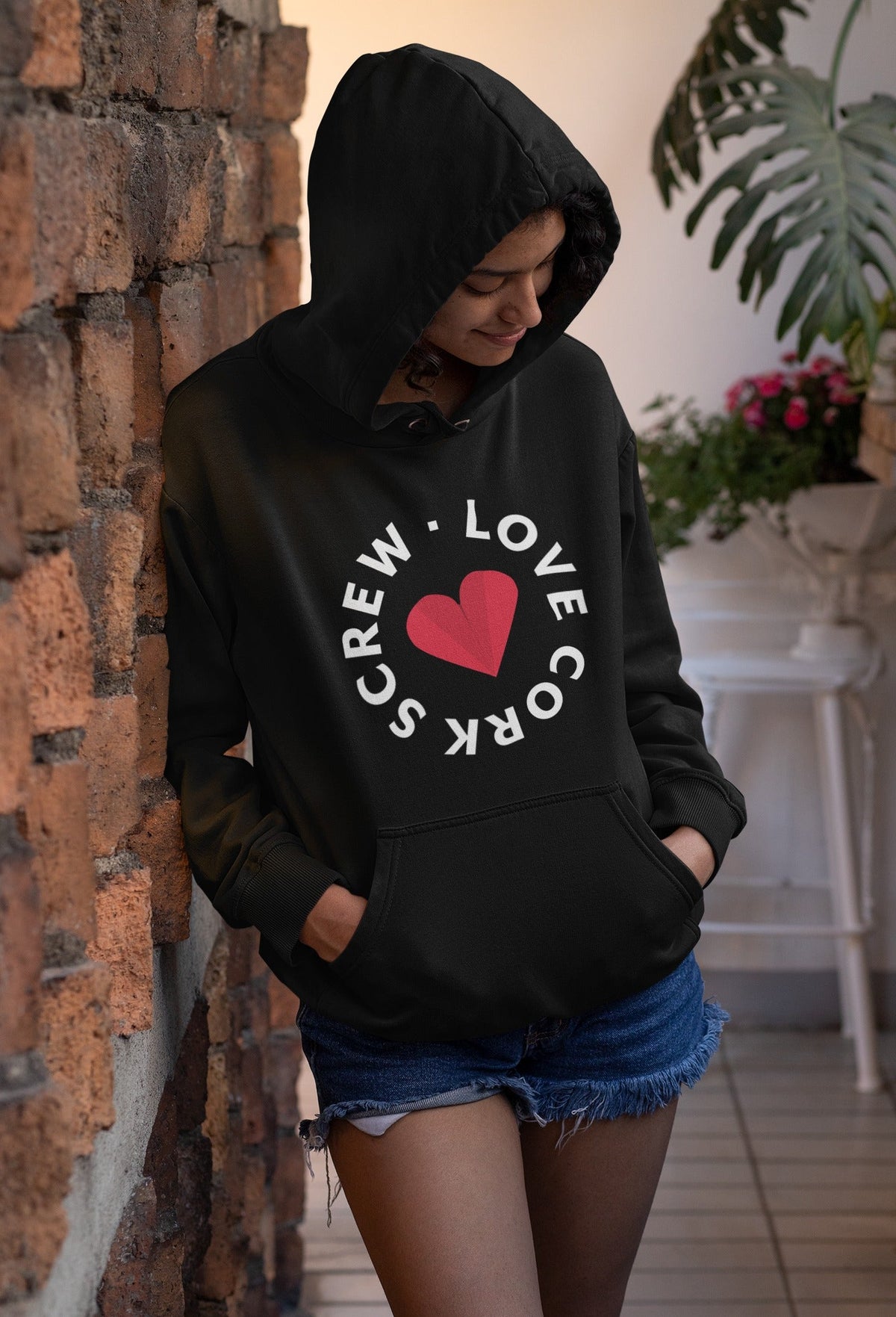 Love Cork Screw Hoodie